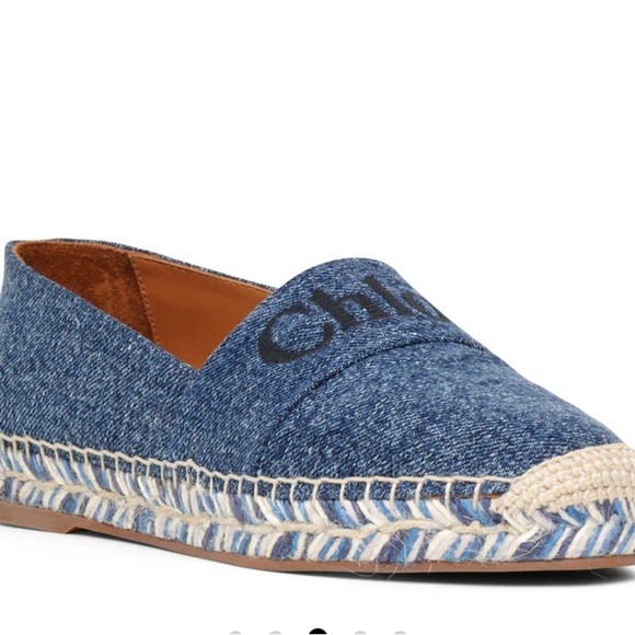 Chloe chic Blue Espadrilles - Picture 3 of 8